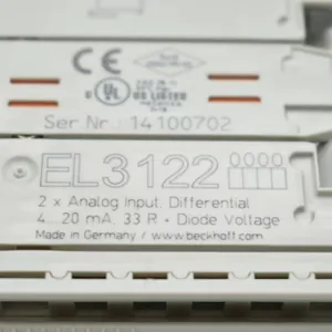Beckhoff EL3122 EtherCAT Terminal 2-Channel Analog Input Module ±10V High Precision Industrial Automation I/O Module thumbnail-4