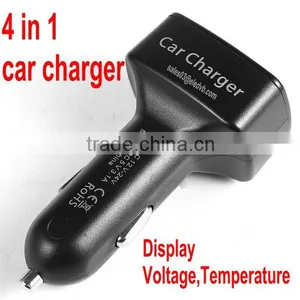Usb Dual Car Charger, 4 in 1 Car Charger REC2, New Design With 2 USB Output thumbnail-2