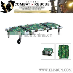 Field is Used Army Military Folding Stretcher thumbnail-2