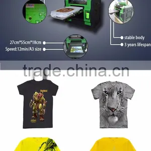 Hot Automatic Small Size A3/A4 Size t Shirt Printer thumbnail-6