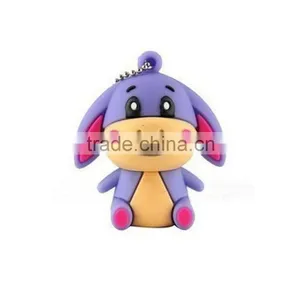 Emulation Dog Shape PVC Memory Flash Mp3 Multimedia Player Usb Flash Disk thumbnail-1