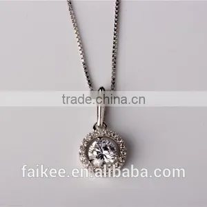 Cheap 925 Sterling Silver Pendant Necklace,Classic Silver Pendant,925 Sterling Silver Diamond Necklace thumbnail-3