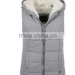 Lady's Lining Fleece 100%polyester Stock Winter Vest thumbnail-1