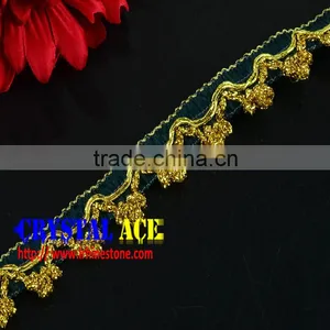 Sequin Bridal Lace Trim for Wedding Garment/Headband thumbnail-1