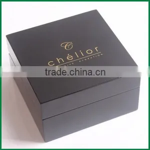 Luxury Piano Black Wooden Perfume Bottle Box thumbnail-3