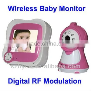 Newest Digital RF Modulation 3.5 Inch Wireless Baby Monitor thumbnail-1