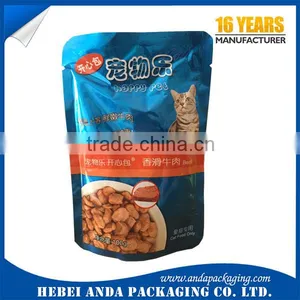 Hot Sale Customized Dog Snacks Packaging Bag/pet Food Flat Bottom Bag/stand up Pouch thumbnail-4