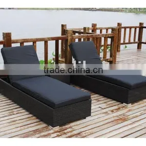 Double Rattan Sun Lounger thumbnail-1