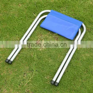 Blue Fabric Folding Chair thumbnail-1