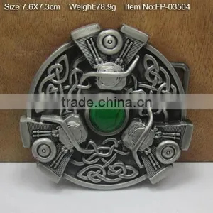 Cross Belt Buckle With Rhinestones Burnisher Plate Buckle thumbnail-1