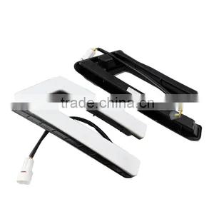 New LED Daytime Running Light for Fords Focuss 2011-2014 Fog Light With Amber Turn Signal DRL thumbnail-3