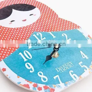 New Design Tumbler Style Wooden Wall Clock for Home Deco thumbnail-2