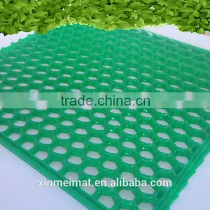 PVC Resins Transparent Honeycomb Pattern Non Slip Embossing Mat Rubber Tile Colorful Rubber Door Mats thumbnail-3