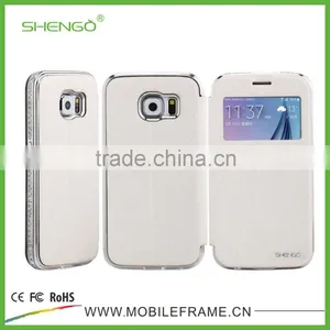PU Leather Flip Case for Samsung S6 With Diamond Design thumbnail-6