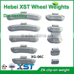 Die-casting Zinc Clip-on Wheel Weight for Steel Rim thumbnail-1