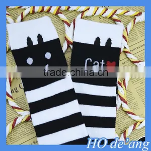 HOGIFT Child Cotton Knee-high Socks,Half Socks for Students,wholesale Cat Pattern Thigh Stockings thumbnail-4