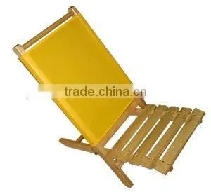 Wooden Folding Beach Chair thumbnail-1