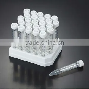 Laboratory 15ml PS Centrifuge Tubes in Plastic Rack thumbnail-1
