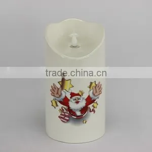 Flameless Christmas LED Lights Candles in Ceramic Wholesale thumbnail-4