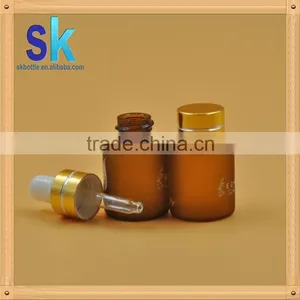 5ml Amber Essential Oil Glass Dropper Bottle With Aluminium Cap Factory Price thumbnail-2