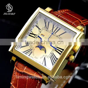 New Products Men Wrist Watch Wholesale China Watch Thin Quartz Stainless Steel Back Watch thumbnail-1