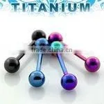 Titanium Barbell - 14g, 6mm Balls thumbnail-1