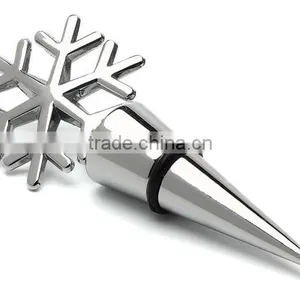 Wine Accessories 100% Food Grade Silicone Metal Wine Stopper Quality Choice thumbnail-2