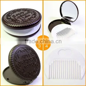 Cute Chocolate Sandwiched Make-up Mirror thumbnail-1