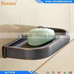 Oil Rubbed Bronze Bathroom Wall Mounted Black Brass Material Soap Dishes Soap Holder thumbnail-6
