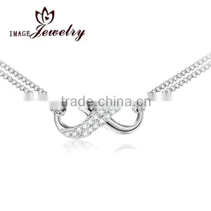 Trendy New Infinity Necklace 925 Sliver 8 Necklace Unique Chain Handmade Jewelry Wholesale thumbnail-1