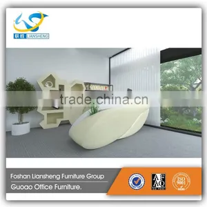 Natural Style New Design Office High MDF Wall Book Storage Shelf GFC001 thumbnail-3