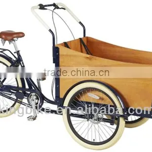 2015 New Europe 3 Wheel Cargo Bike for Family/steel Frame Cargo Bike With Disc Brake Quality Choice thumbnail-1