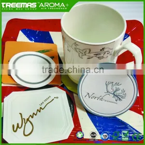 Enviromental Paper Coasters for One Time Use With Logo Printing thumbnail-4