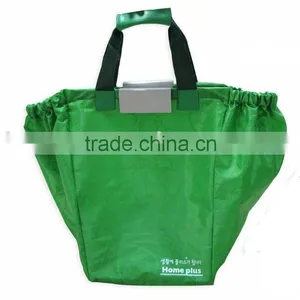 Trendy Supermarket Promotional Polyester Handle Shopping Beach Bag thumbnail-1