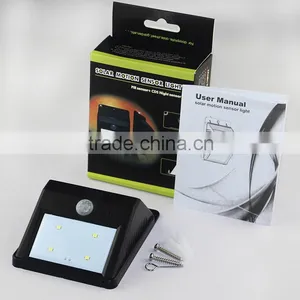 4pcs LED Solar Sun Sensor Wall Light thumbnail-5