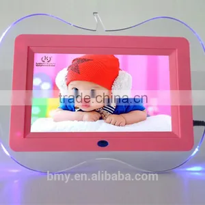 7 Inch Gift Digital Photo Frame Alarm Clock MP3 MP4 Movie Player Quality Choice thumbnail-1