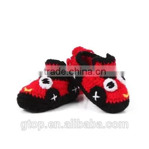 Wholesale Baby Handmade Crochet Shoes Supplier for 1-10 Months Old S-0004 thumbnail-1