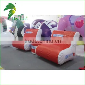 2016 Hot Sale High Quality PVC Inflatable Sofa Chair With Custom Made Logo Printed , Inflatable Chair For Sale thumbnail-1