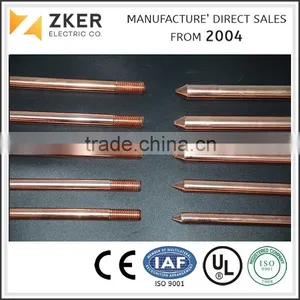 Copper Earth Rod / Copper Clad Stel Ground Rod thumbnail-5