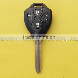 Keyless Entry 4 Button Replacement Remote Key Fob Case Blank Shell for Toyota Car Key Toy43 Blade thumbnail-2