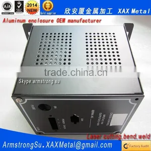 XAX31Alu OEM ODM Customized Laser Cut Bend Weld Sheet Aluminum Power Distribution Box Shell thumbnail-1