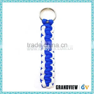 China OEM All Kinds Polyester 4mm Paracord Keychain thumbnail-2