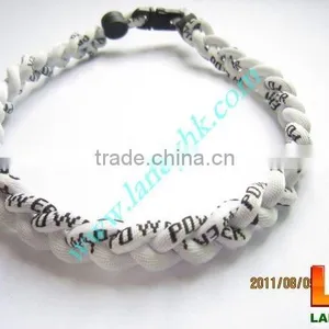 Anion Titanium Baseball Sports Tornado Necklace, Nylon Fabric thumbnail-1