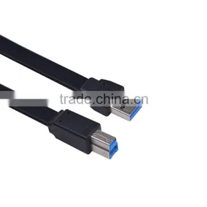 High Quality USB 3.0 Male to USB 3.0 B Type Male Flat Cable thumbnail-1
