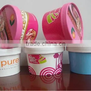 New Design Take Away Paper Ice Cream Cup With Cover Material thumbnail-2