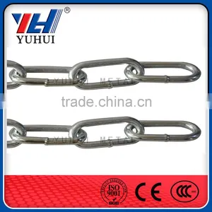 Q195 or Q235 Welded Galvanized Long Link Chain Factory thumbnail-1
