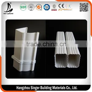 Other Plastic Materilas, Rain Gutter, PVC Downspout For Roof Drainage System thumbnail-1