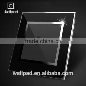 Hot Selling Wallpad Black Waterproof Acrylic Glass 110~250V EU UK Electric Telephone Socket Phone Socket RJ11 Quality Choice thumbnail-3