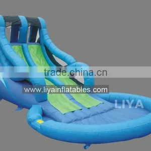 OEM Design High Quality Digital Logo Printing Cheap Inflatable Water Slide for Sale thumbnail-1