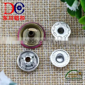 Oeko-tex Standard Custom Metal Snap Button Flat Button for Baby Clothing thumbnail-6
